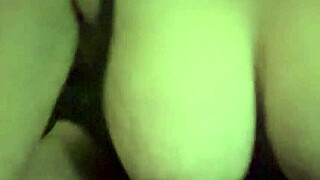 amateur girl riding dildo and titfucking with big toys