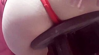 teen shows off her shaved ass outdoors