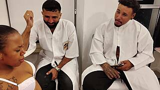 Two brothers and naughty masseur had lots of fun together