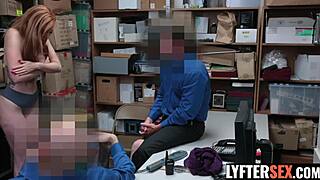 Redhead stepmom and stepdaughter get strip searched by lp officer