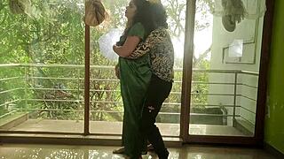 desi couple shares sweet kisses together