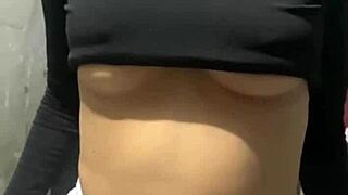 18 year old stepsister with perfect tits plays with my cock