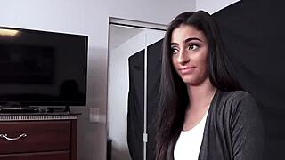 Latina teen 18+ step daughter jasmine vega begs step dad for reward