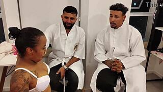 Two brothers and naughty masseur had lots of fun together