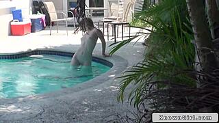 Great ass teen girlfriend fucks outdoors pov