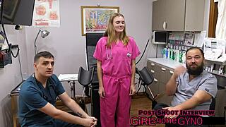 cheerleader gets a sports physical with tyler lynn