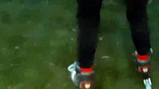 i paid the coach for a roller skating lesson with cunnilingus - lesbian illusion girls