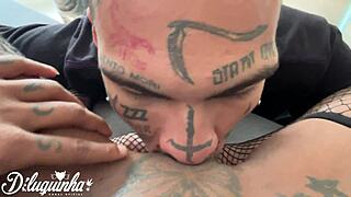 Novinha from favela met crazy girl and took huge penis
