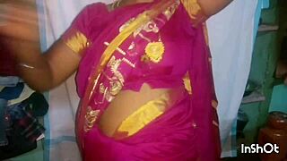 Tamil Housewife Gets Big Boobs Fucked In Village