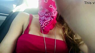 Artemisia love flashing her big boobs ad pussy during a ride on uber real footage flashing for him