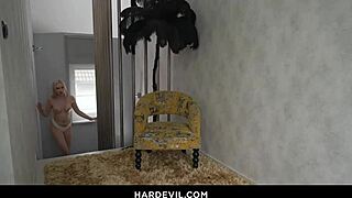 blonde jessie defies landlord gets anal reamed and spunked on