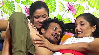 horny indian bhabhi shares husband with stepsister