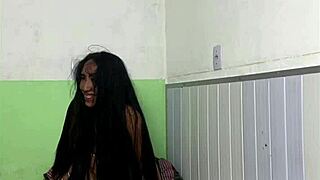 brunette wife sucks cuckold while friend fucks her raw