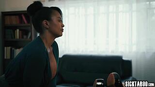 powerful businesswoman pleasures curvy black milf at work