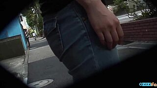 Her adorable saggy tits only continue to excite the men that have arrived for threesome