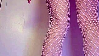 neko girl does anal masturbation with toys in costume
