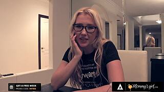 mommysgirl hot blonde spends her prom night with her dirty stacked stepmom bts