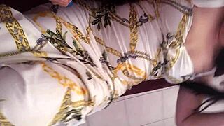 sexy mami masturbates alone at home