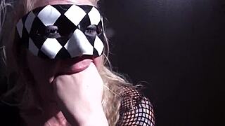 hot blonde leya uses toy