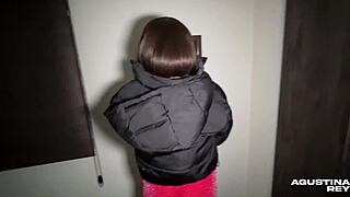 I want to fuck my stepsister with her huge ass before she goes out partying