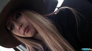 She was sucking this dude on the back seat and when they arrived again there