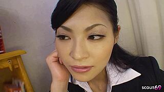 sexy japanese cougar teacher seduce boy to fuck during homework and let him cum inside her pussy