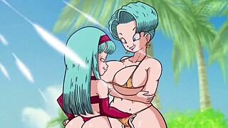 Animation shows bulma spreading her ass in 4k