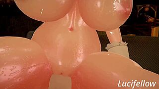 Cowgirl Teases With Milky Handjob In Tight Holes
