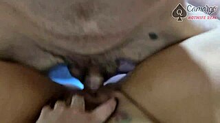 safado took off condom and came in her pussy