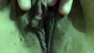 hairy pussy gentle masturbation and soft touching close up