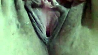hairy pussy gentle masturbation and soft touching close up