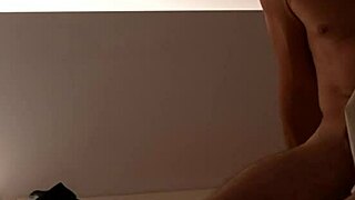Step sister holds his hands during rough sex