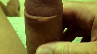 close up handjob on naked cock