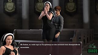 compilacao de cenas lust epidemic freira e loirinha virgem orgia com 5 putas safadas