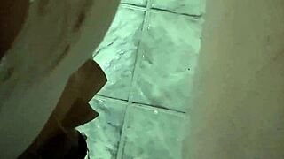 risky public flashing tits and blowjob cum in mouth at home