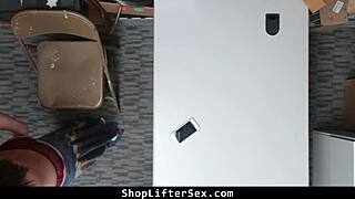 Thief hides stolen goods in her panties during shoplifting