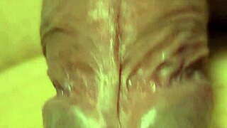 close up handjob on naked cock