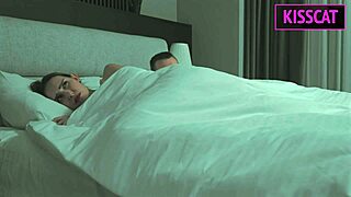 step mom shared bed and sat on step sons dick to get fucked in cowgirl and missionary