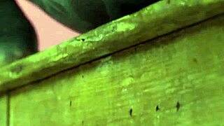 anal stretching gape in work clothes squirt and paint