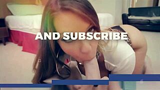 Throated - french babe gets her mouth full of cock