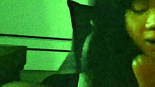 Fucking an 18 yo teen on the couch in low light
