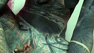 anal stretching gape in work clothes squirt and paint