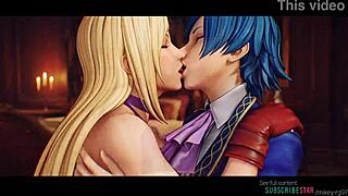 Bonne Jennet X Elisabeth Blanctorche Lesbian Kissing The King Of Fighters Ai Generated