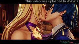 Bonne Jennet X Elisabeth Blanctorche Lesbian Kissing The King Of Fighters Ai Generated