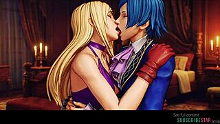 Bonne Jennet X Elisabeth Blanctorche Lesbian Kissing The King Of Fighters Ai Generated